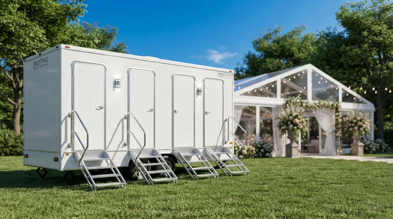 4 Stall Restroom Trailer in Huntington Beach, CA