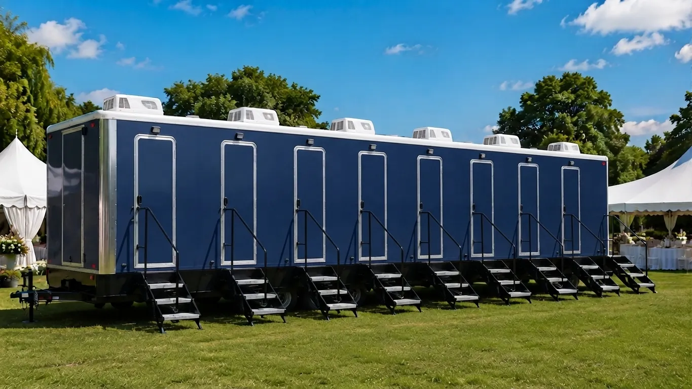 8 Stall Restroom Trailer in Huntington Beach, CA