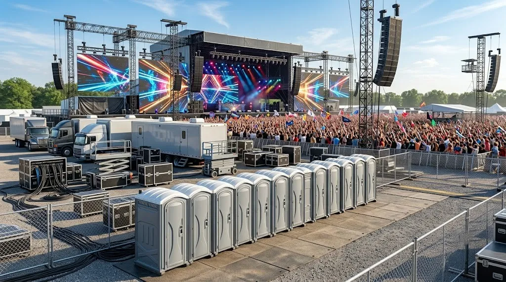 Concert Restroom Rental in Huntington Beach, CA