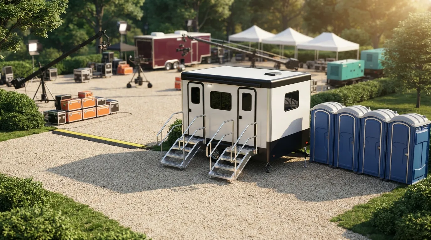 Film Set Restroom Rental in Huntington Beach, CA
